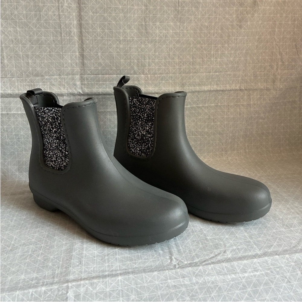 CROCS Women's Gray Ankle Booties